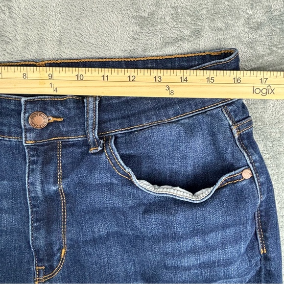 Judy Blue Jeans Womens 16W Blue High Waist Relaxed Skinny Tapered Stretch - Picture 11 of 14